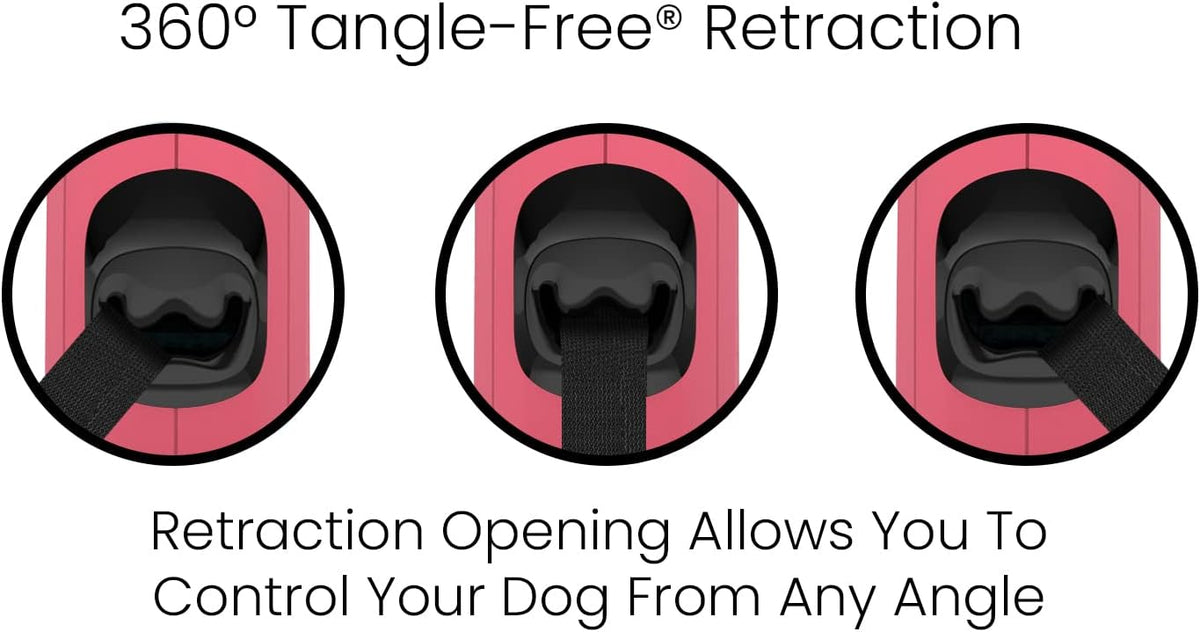 360° Tangle-Free Retractable Dog Leash