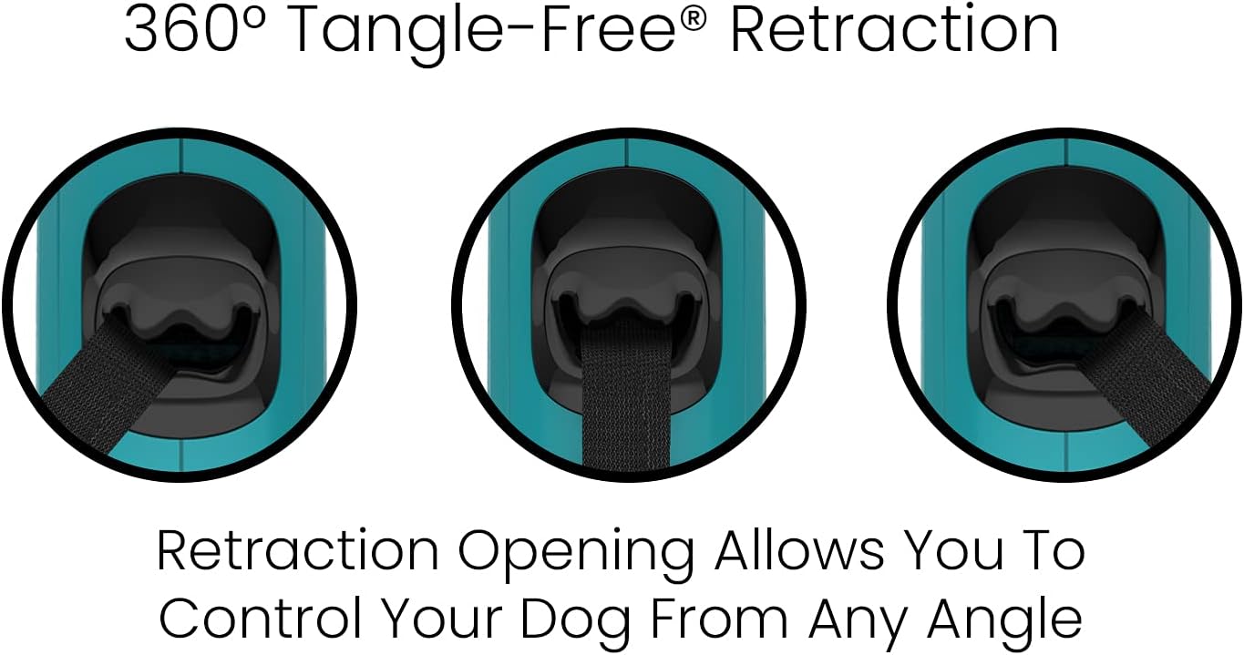 360° Tangle-Free Retractable Dog Leash