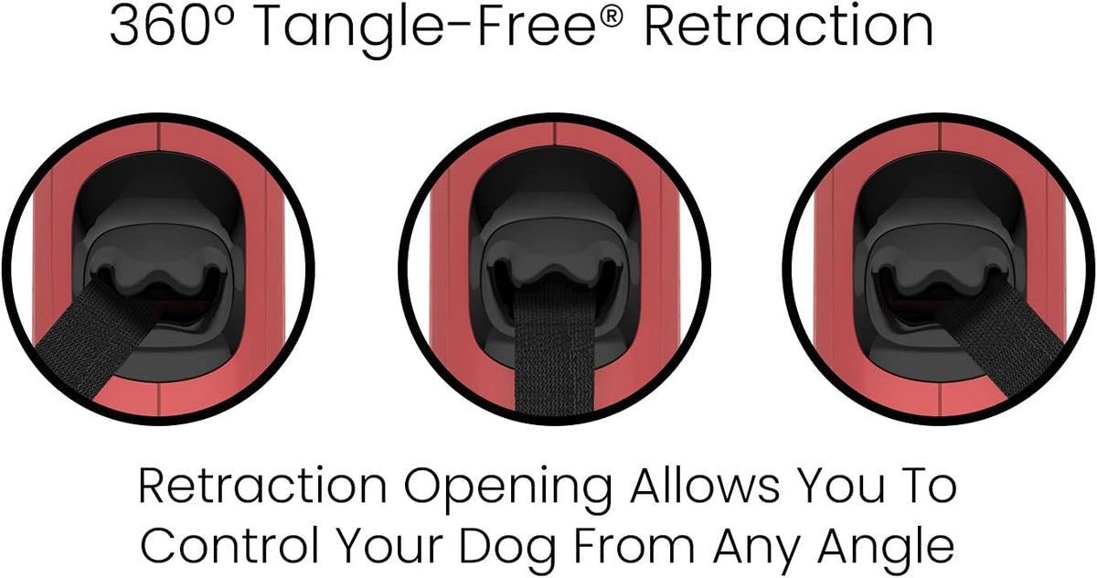 360° Tangle-Free Retractable Dog Leash