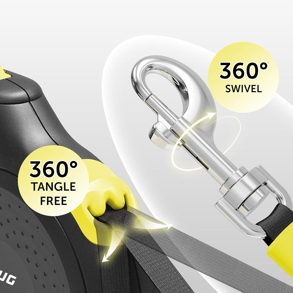 360° Tangle-Free Retractable Dog Leash